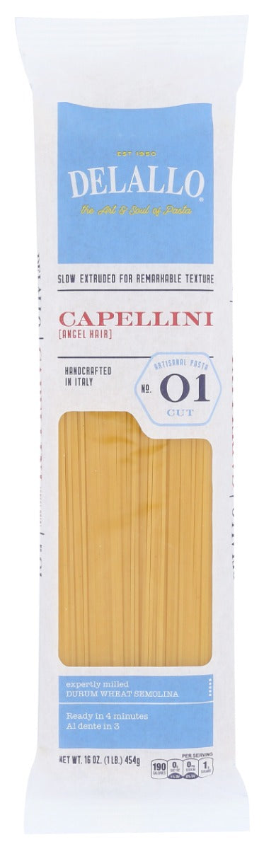 Our authentic Italian pasta begins in the durum wheat fields of Puglia, Italy, where climate and soil produce premium grains. Expertly milled semolina flour is combined with cool, spring water, then extruded into pasta shapes. With a traditional method of slow drying at low temperatures, DeLallo Pasta retains its fresh-bread taste and cooks al dente every time.&nbsp;