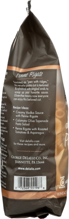 DELALLO: Gluten Free Whole Grain Rice Penne Rigate, Wheat-Free, 12 oz - No Brand For Less 