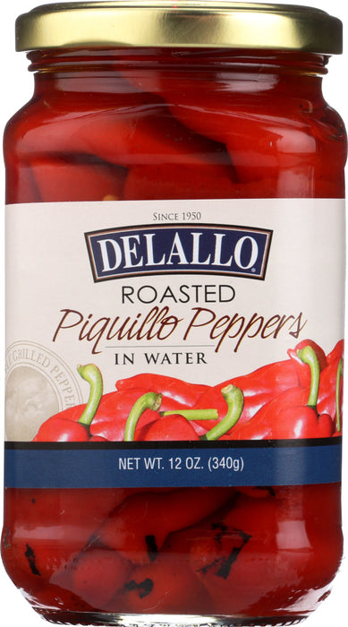 DELALLO: Pepper Piquillo Roasted, 12 oz - No Brand For Less 