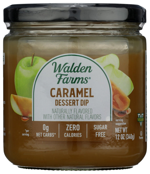 Enjoy creamy, delicious, Caramel dip and still eat healthy! Instead of a high calorie, high fat Caramel dip that can easily add 130 calories with just 2 level tablespoons, switch to Walden Farms Calorie Free Caramel Dip. no calories, fat, carbs, gluten or sugars of any kind! Fabulous with fruit, in a parfait, a smoothie, over ice cream and delicious in any recipe that calls for Caramel. Switch and save hundreds of calories every time.