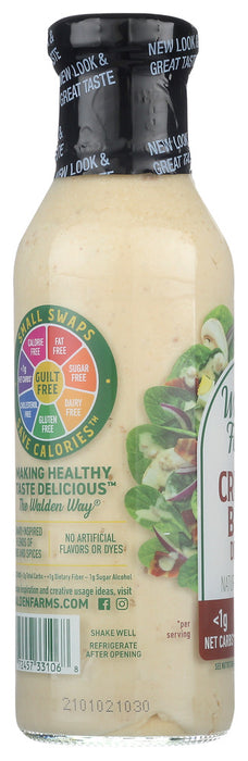 WALDEN FARMS: Calorie Free Salad Dressing Creamy Bacon, 12 oz