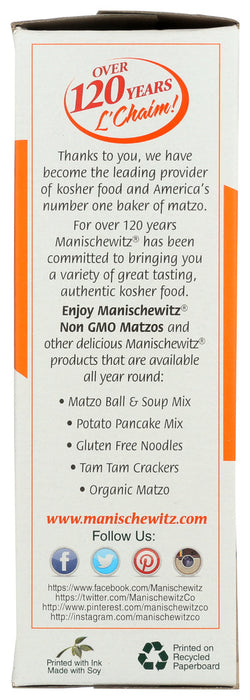 MANISCHEWITZ: Matzos Unsalted, 10 Oz