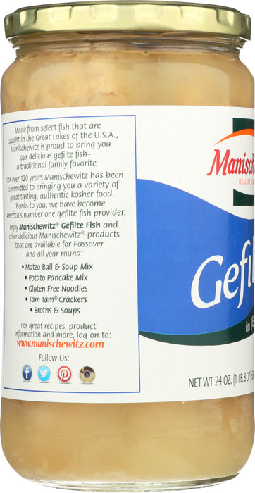 MANISCHEWITZ: Gefilte Fish in Jelled Broth, 24 Oz