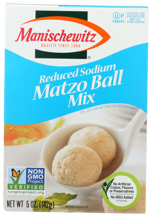 MANISCHEWITZ: Mix Matzo Ball Reduced Sodium, 5 oz