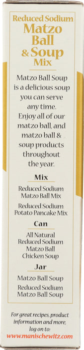 MANISCHEWITZ: Matzo Ball & Soup Mix Reduced Sodium, 4.5 Oz