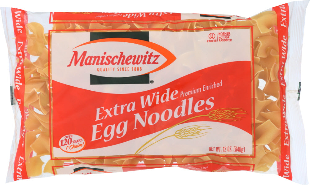 MANISCHEWITZ: Noodle Egg Extra Wide, 12 oz