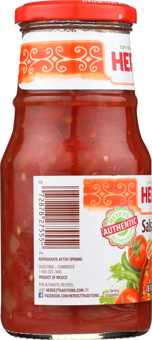 HERDEZ: Casera Medium Salsa, 16 oz