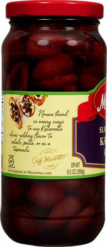 MEZZETTA: Sliced Greek Kalamata Olives, 9.5 oz