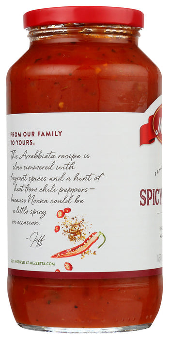 MEZZETTA: Napa Valley Bistro Spicy Marinara Sauce, 25 oz