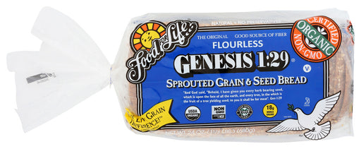 FOOD FOR LIFE: Organic Genesis 1:29 Sprouted Whole Grain and Seed Bread, 24 oz - No Brand For Less 