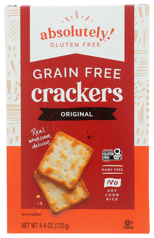 ABSOLUTELY GLUTEN FREE: Cracker Gluten Free Original, 4.4 oz