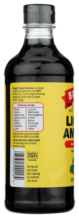 BRAGG: Liquid Aminos Natural Soy Sauce Alternative, 16 oz