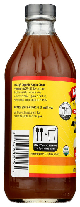 BRAGG: ACV Blends Honey, 16 oz