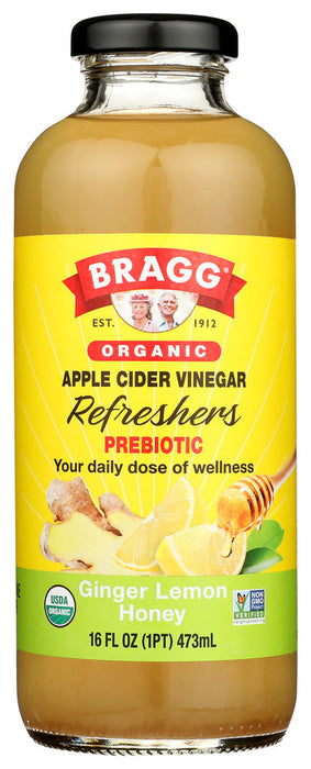 Our ready-to-drink prebiotic Bragg Organic Apple Cider Vinegar Refreshers feature a hand-picked selection of organic fruit juices, teas, and spices mixed with the gut-healthy, immune-boosting power of Bragg Organic Apple Cider Vinegar. Cheers to your good health!