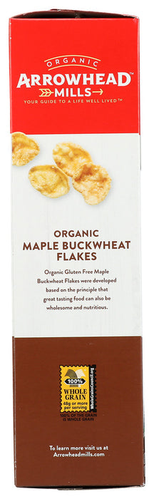 ARROWHEAD MILLS: Organic Maple Buckwheat Flakes Gluten Free, 10 Oz