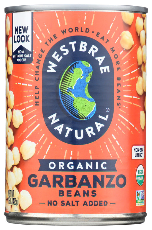  Normally they take a very long time to cook, but Westbrae Natural has done that for you, so you just have to open a can and serve! Description Organic Garbanzo Beans, also known as chickpeas, are nutty-tasting beans that can be mashed into spreads and dips, cooked into falafel or just tossed into salads. 