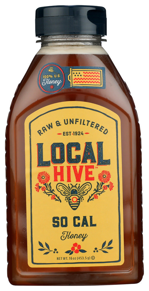 LOCAL HIVE: Raw and Unfiltered So Cal Honey, 16 oz