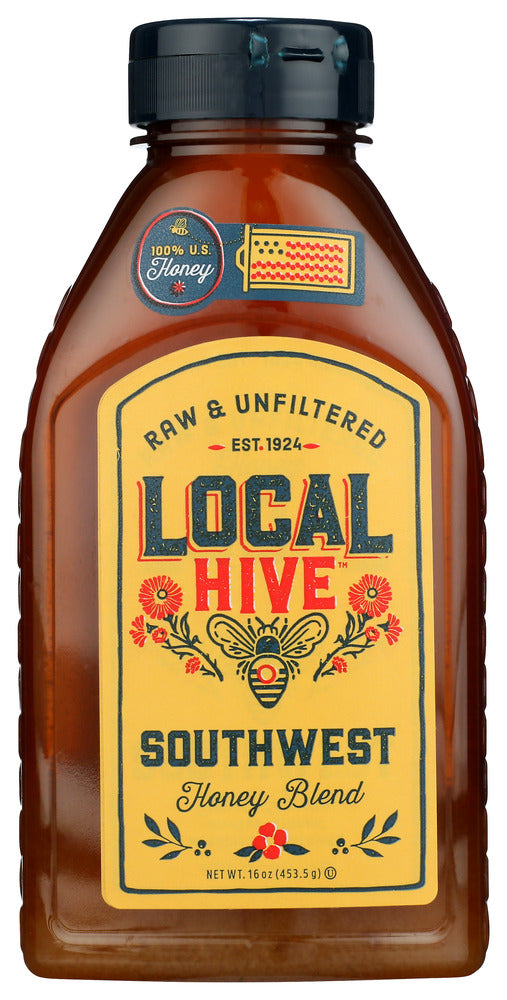 LOCAL HIVE: Raw and Unfiltered Southwest Honey, 16 oz