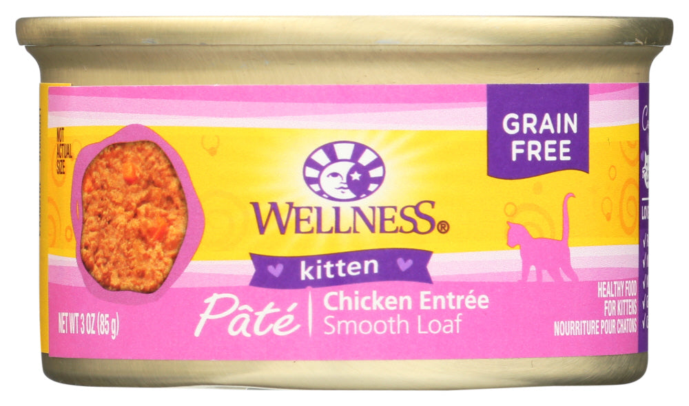 WELLNESS: Chicken Canned Kitten Food, 3 oz