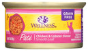 WELLNESS: Adult Chicken and Lobster Canned Cat Food, 3 oz