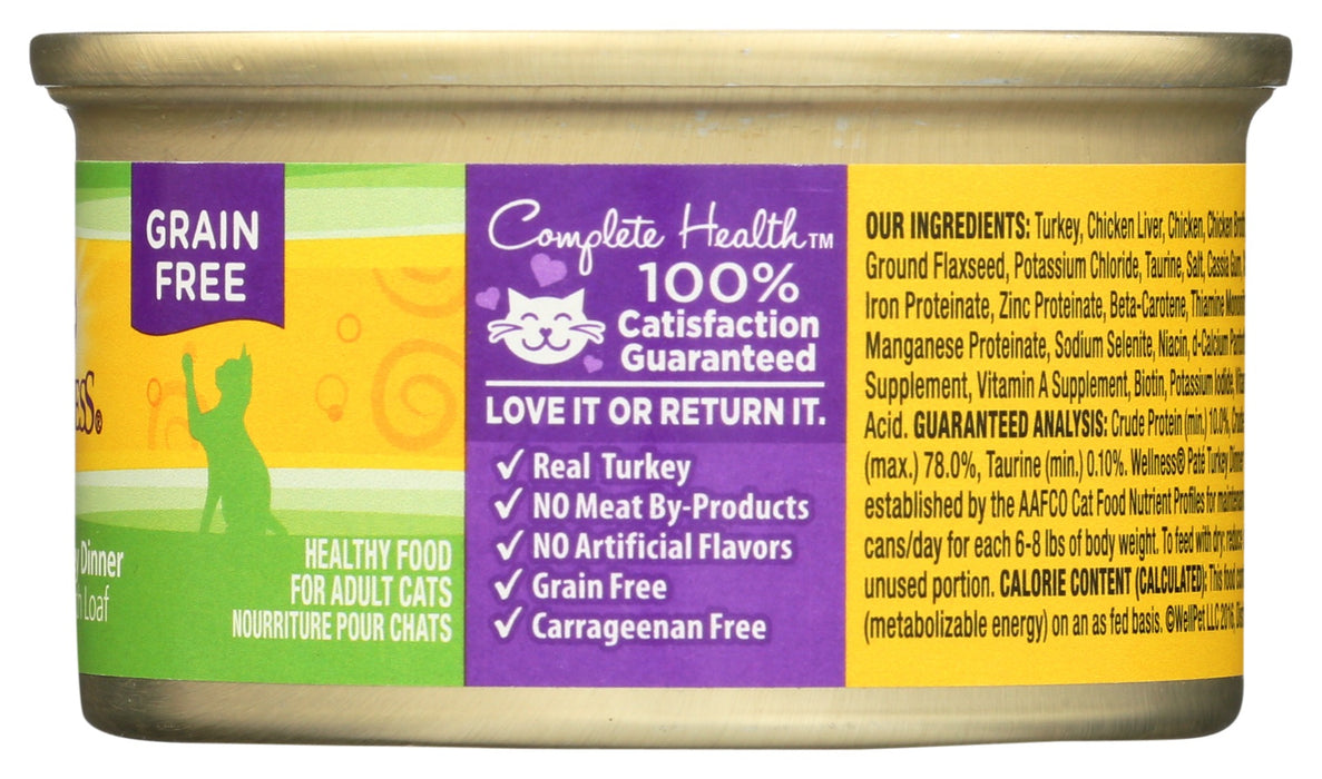 WELLNESS: Turkey Cat Food, 3 oz