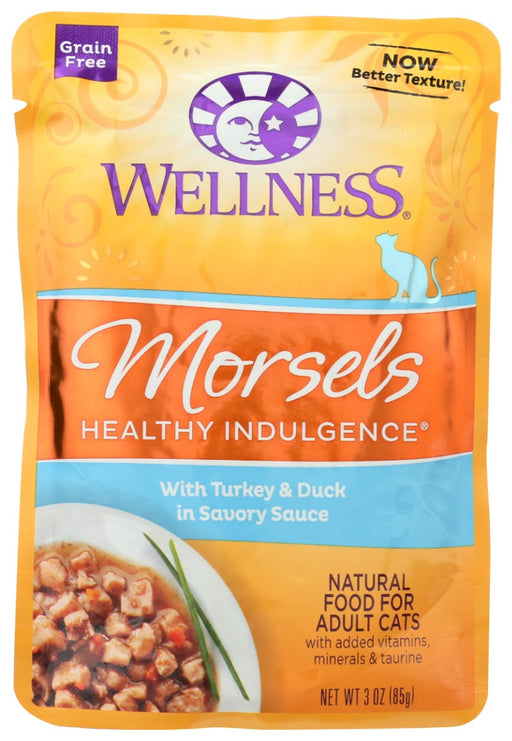 WELLNESS: Morsels Healthy Indulgence Turkey and Duck Cat Food, 3 oz