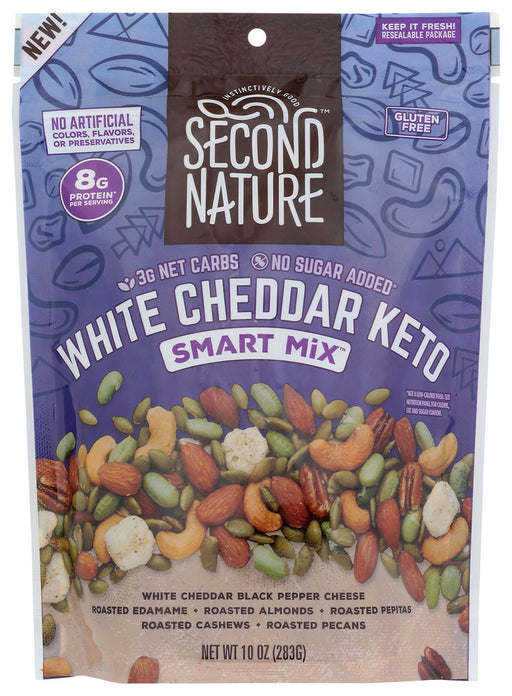 SECOND NATURE: White Cheddar Keto Smart Mix, 10 oz