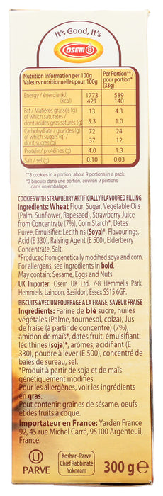 OSEM: Cookies Argaliot Strawberry, 10.5 OZ