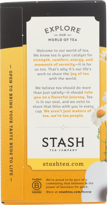 STASH TEA: Chamomile Herbal Tea, 20 bg