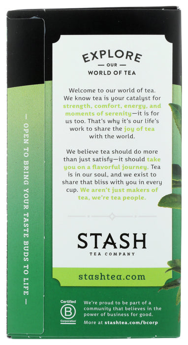 STASH TEA: Premium Green Tea, 20 bg