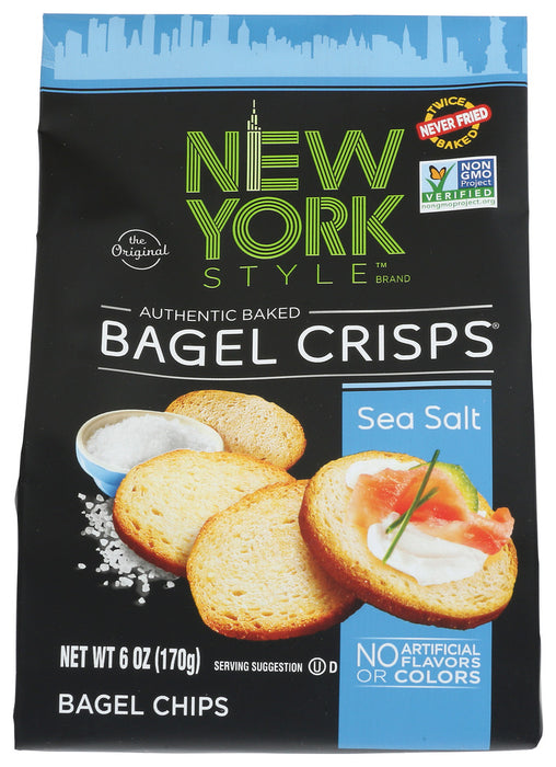 NEW YORK STYLE: Sea Salt Bagel Crisps, 6 oz