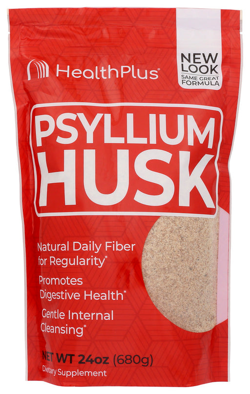 HEALTH PLUS: 100% Pure Psyllium Husk, 24 Oz