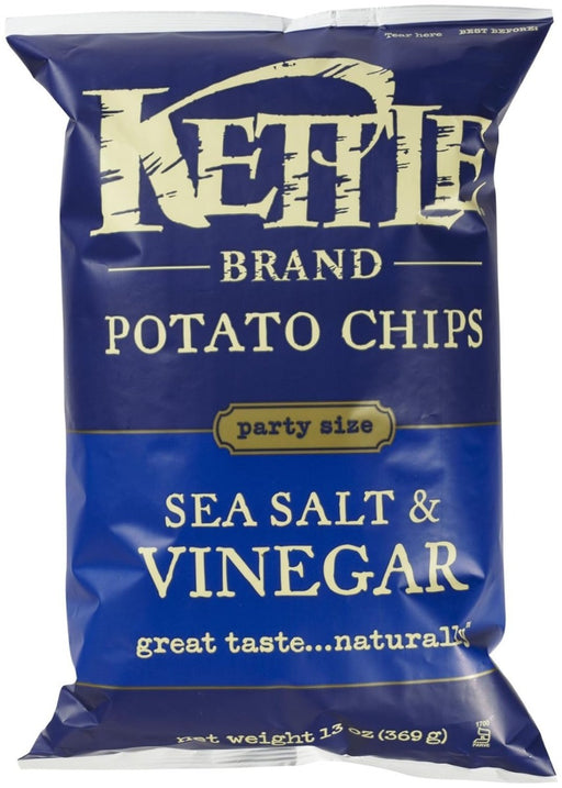 KETTLE FOODS: Chip Potato Seas Salt & Vinegar, 13 oz