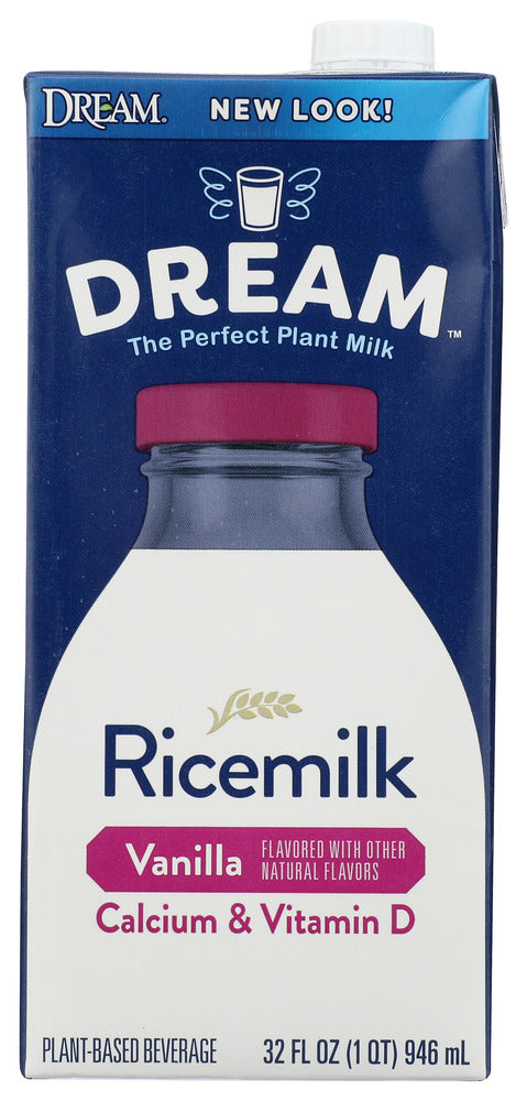 DREAM Ricemilk Vanilla with Calcium & Vitamin D has a delicious, refreshing flavor with a touch of sweetness and vanilla flavor. It's refreshing, dairy free, and it's fortified with Calcium & Vitamin D. Enjoy DREAM Ricemilk Vanilla with Calcium & Vitamin D on fruit or cereal, in coffee or make an energizing smoothie.