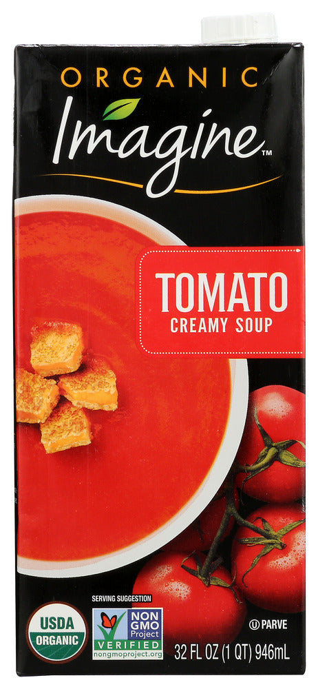 It's comfort food redefined. Our tomato soup features select, organic tomatoes and farm-fresh herbs blended in a rich and creamy soup that's bursting with the authetic flavors of homemade. Dunk, or serve with, a warm grilled cheese sandwich.