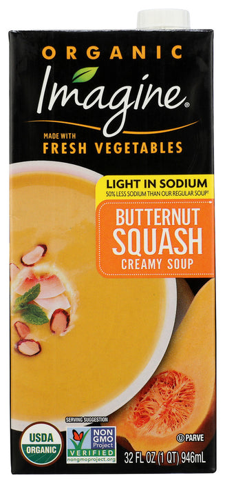 IMAGINE: Organic Soup Light in Sodium Creamy Butternut Squash Soup, 32 oz
