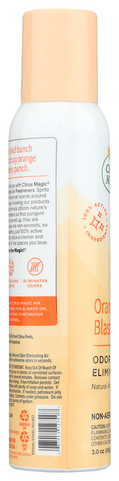 CITRUS MAGIC: Odor Eliminating Air Freshener Spray Orange Blast, 3.5 oz