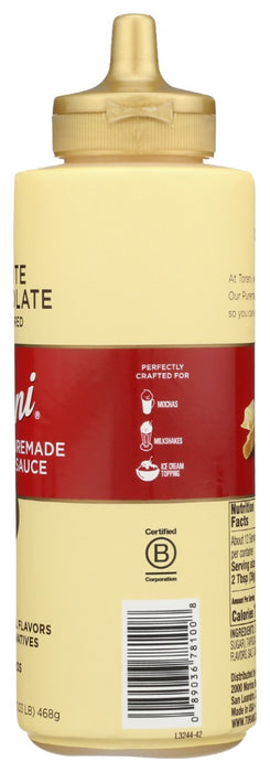 TORANI: White Chocolate Sauce, 16.5 Oz