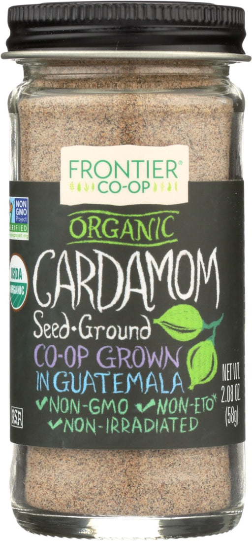 FRONTIER HERB: Organic Cardamom Seed Ground Bottle, 2.08 oz