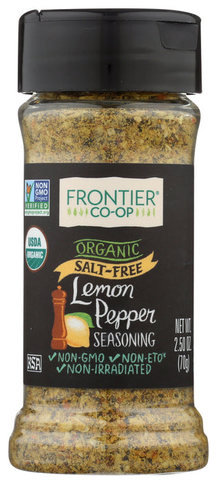 FRONTIER HERB: Lemon Pepper Salt Free, 2.5 oz - No Brand For Less 