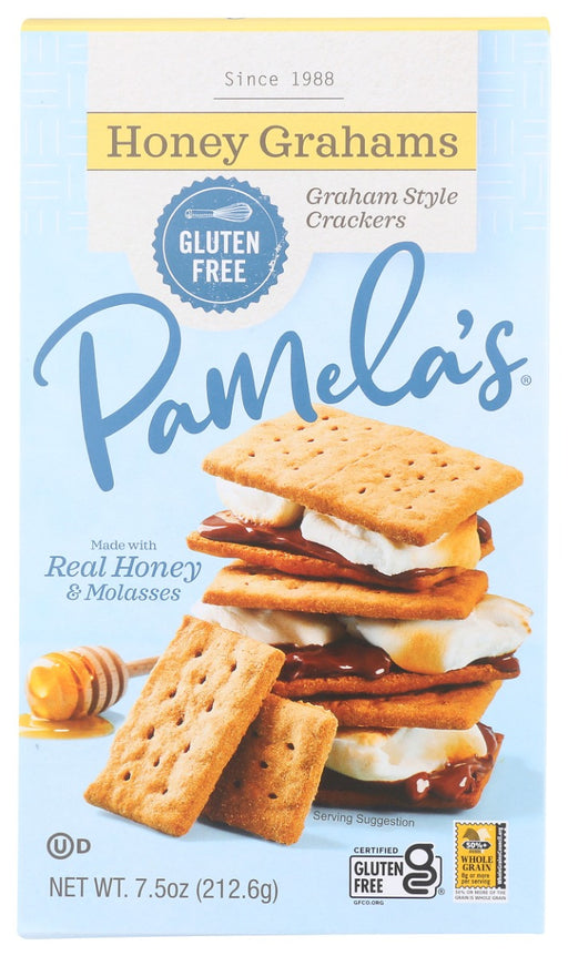 Bring back the taste from your childhood! Snack, Munch, Dunk! Make S'mores, desserts, and pie crust. You can have it all with Pamela's Gluten-Free Honey Graham-Style Crackers!