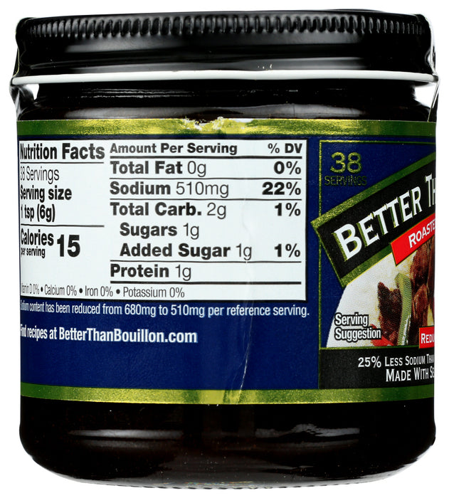 BETTER THAN BOUILLON: All Natural Reduce Sodium Beef Base, 8 Oz