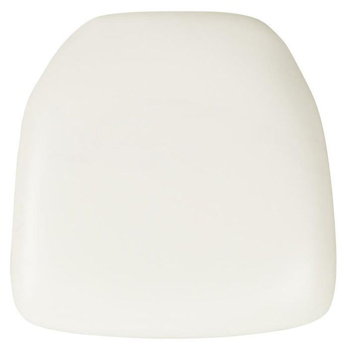 Hard White Vinyl Chiavari Chair Cushion