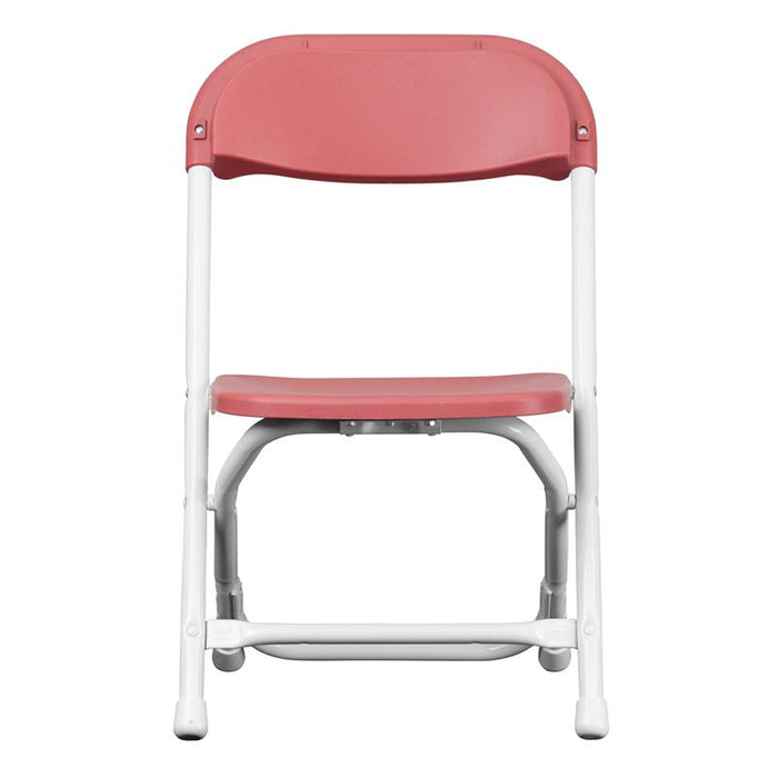 Kids Burgundy Plastic Folding Chair