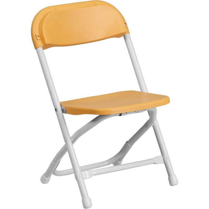 Kids Yellow Plastic Folding Chair