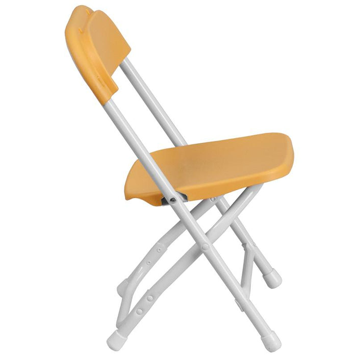 Kids Yellow Plastic Folding Chair