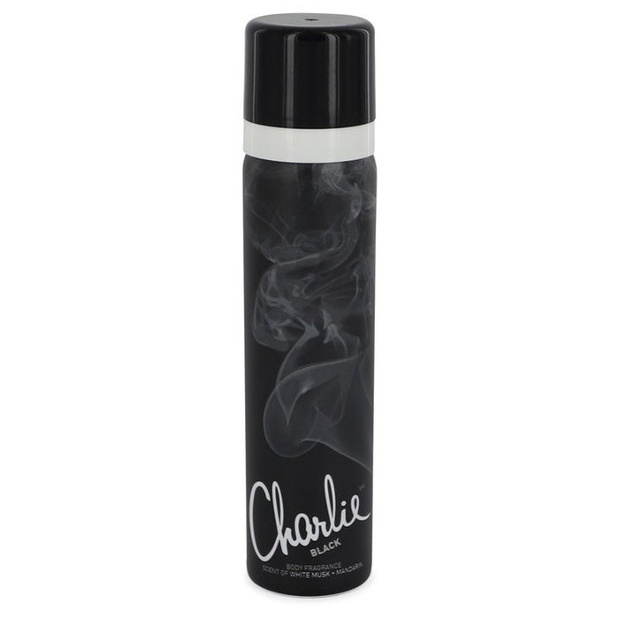 Charlie Black by Revlon Body Fragrance Spray 2.5 oz for Women