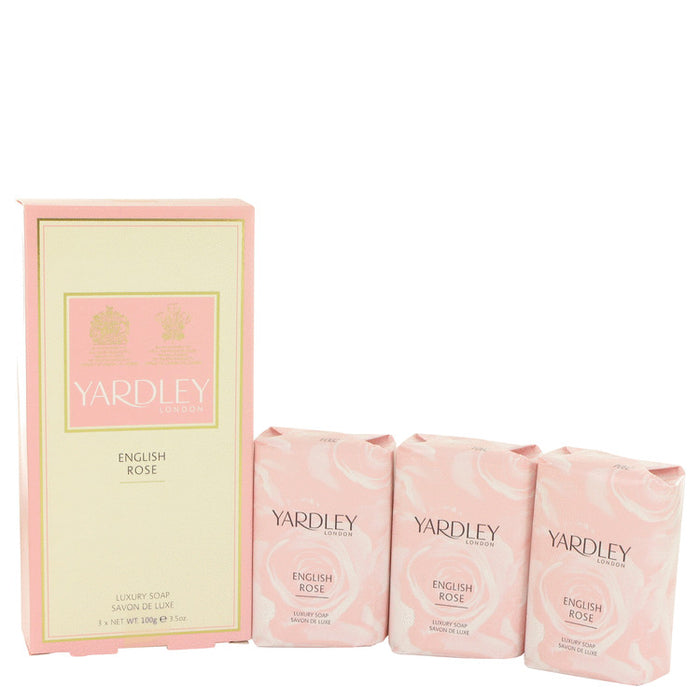 English Rose Yardley by Yardley London 3 x 3.5 oz  Luxury Soap 3.5 oz for Women