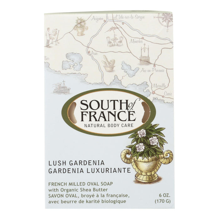 South Of France Bar Soap - Lush Gardenia - 6 Oz - 1 Each