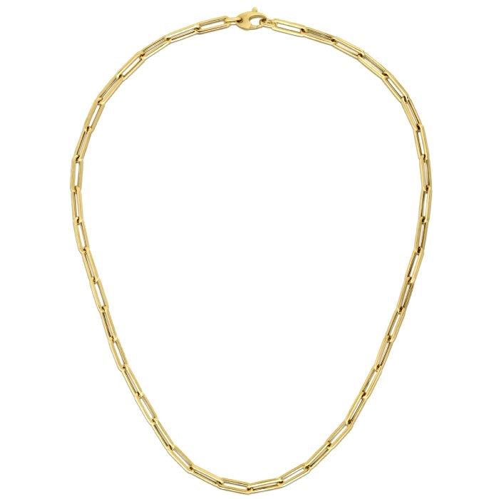 10K Yellow Gold Lite Paperclip Chain (4.2mm)